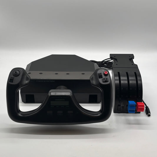 Logitech Flight Yoke System with Throttle for Flight Simulator J-U0004