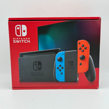 New Nintendo Switch v2 Video Game Console HAC-001(-01) Red/Blue