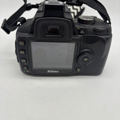 Nikon D60 10.2MP Digital SLR DSLR Camera 4566 Shutter Count