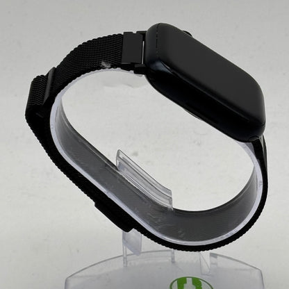 GPS Only Apple Watch Series 9 45MM Black Aluminum  Black Milanese Loop MR9C3LL/A