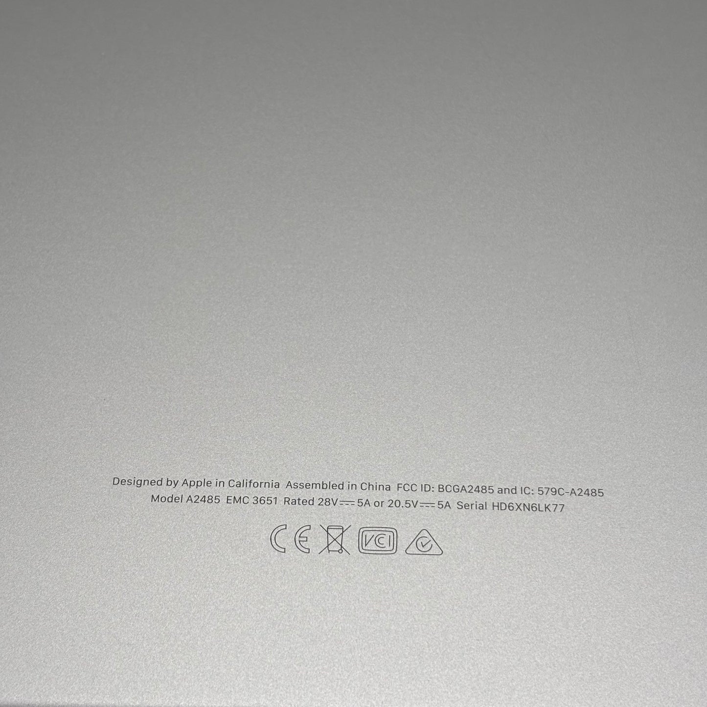 2021 Apple MacBook Pro 16" M1 Max 24C GPU 3.2GHz 32GB RAM 1TB SSD A2485