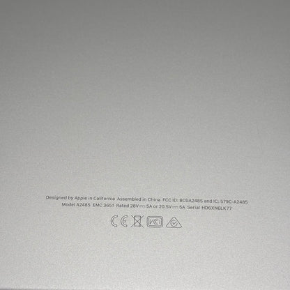 2021 Apple MacBook Pro 16" M1 Max 24C GPU 3.2GHz 32GB RAM 1TB SSD A2485