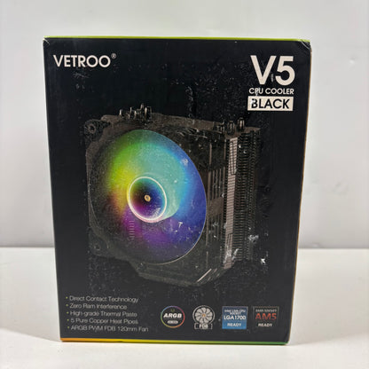 Vetroo V5 CPU Cooler ARGB 5V 3 PIN