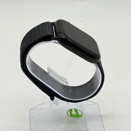 GPS Only Apple Watch Series 10 46MM Jet Black Aluminum Dark Gray Sport Loop