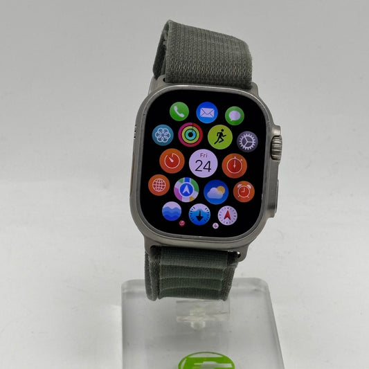 GPS Only Apple Watch Ultra 49MM Natural Titanium Gray Sport Band MQEX3LL/A