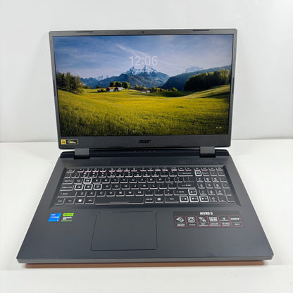 Acer Nitro 5 AN517-55 17.3" i5-12450H 2.5GHz 16GB RAM 512GB NVMe SSD RTX 3050