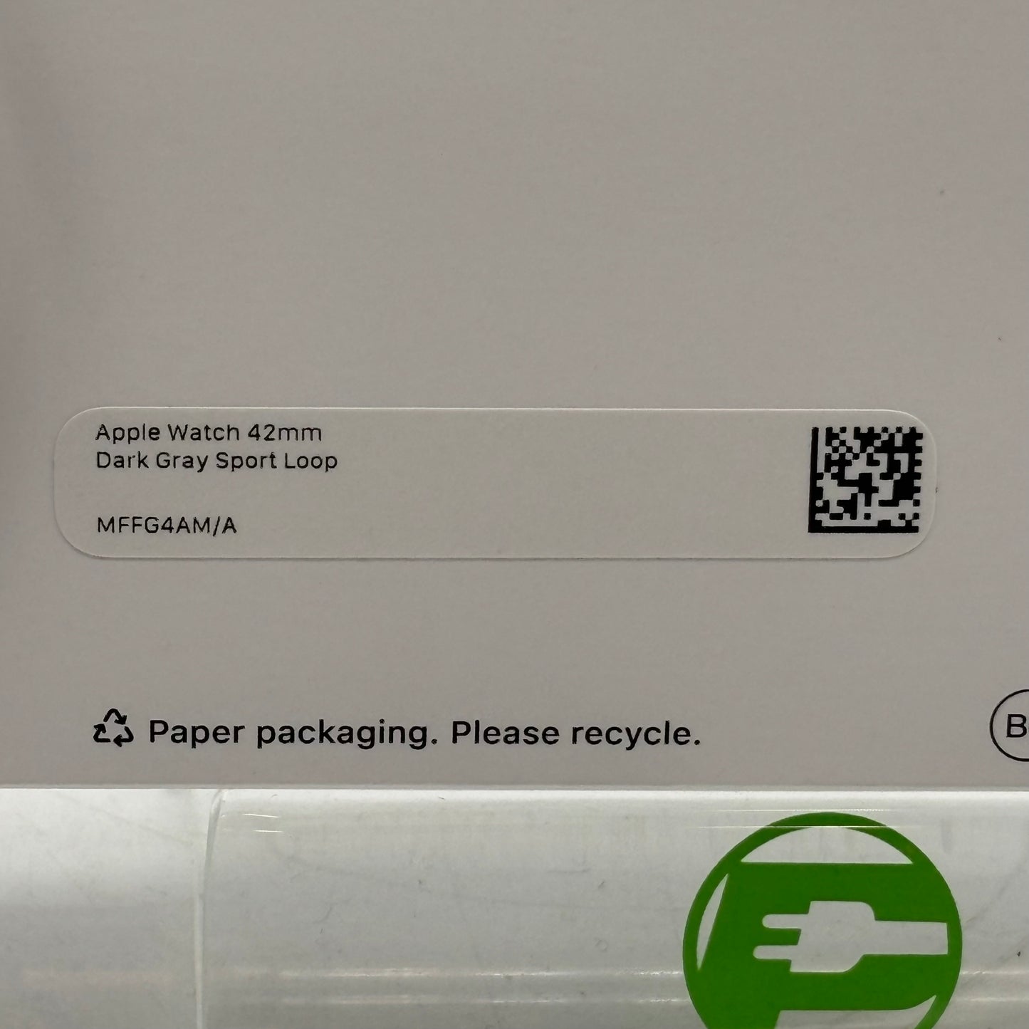 New GPS Only Apple Watch Series 11 42MM Space Gray Aluminum Dark Gray Sport Loop