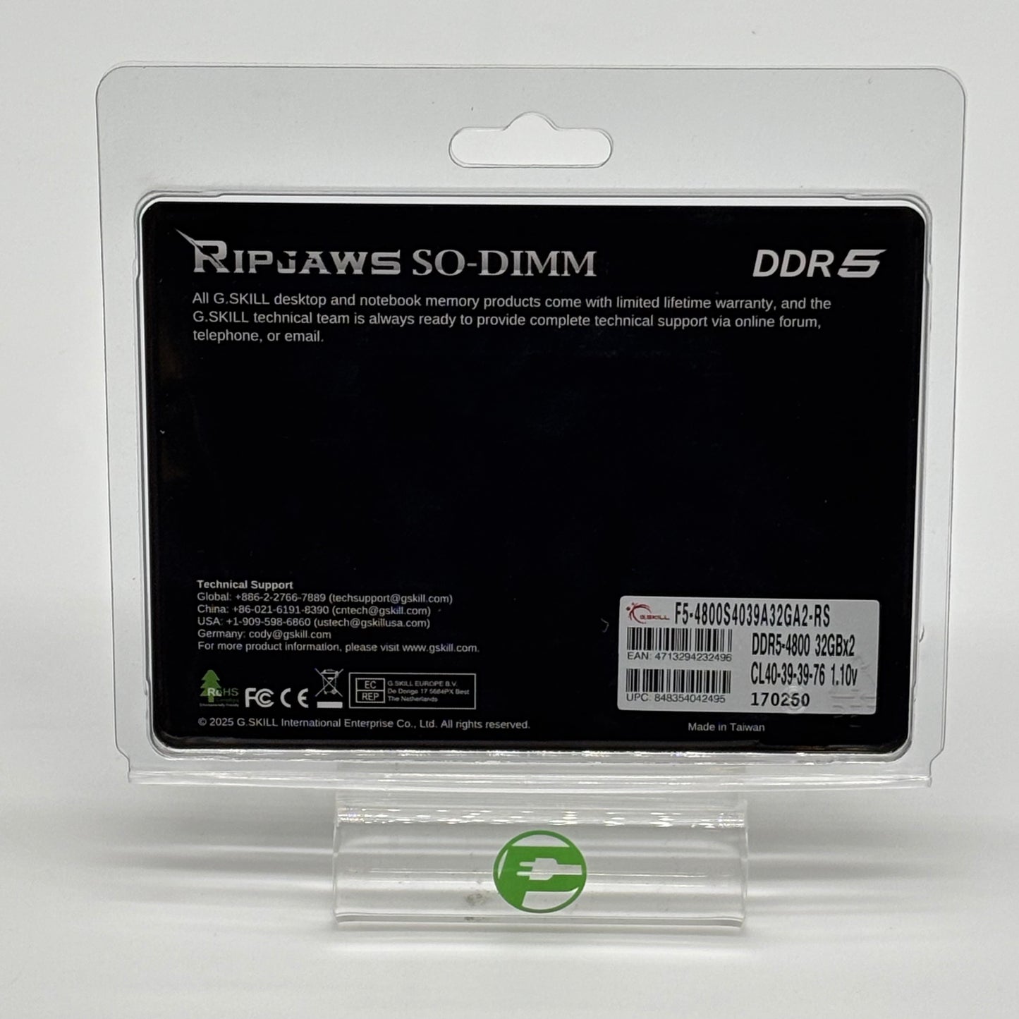 New G.Skill RipJaws 64GB (2x32GB) RAM DDR5 4800MHz 