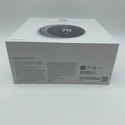 New Google Nest Learning Thermostat Smart Thermostat Stainless Steel A0013