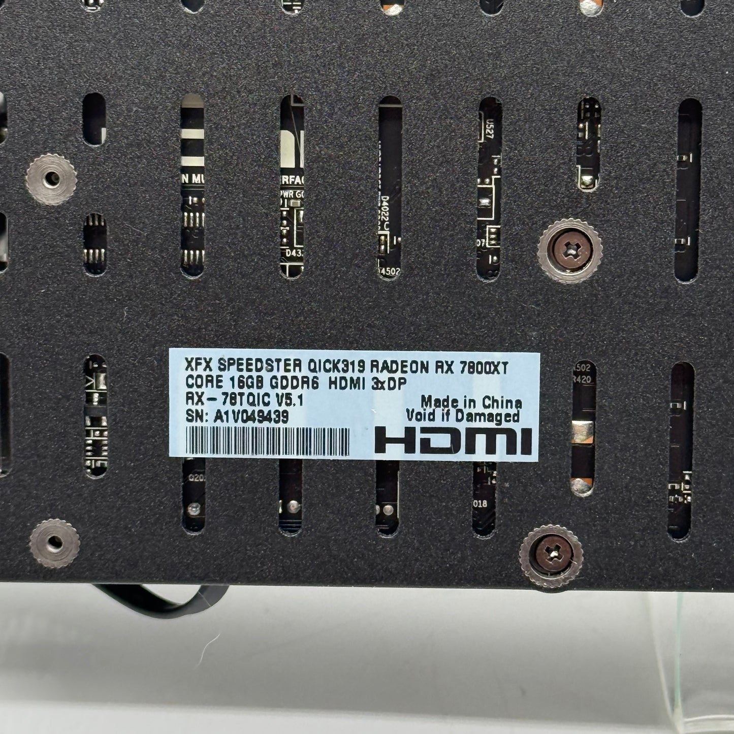 XFX Radeon RX 7800 XT Speedster QICK 319 16GB GDDR6 Graphics Card RX-78QICKF9