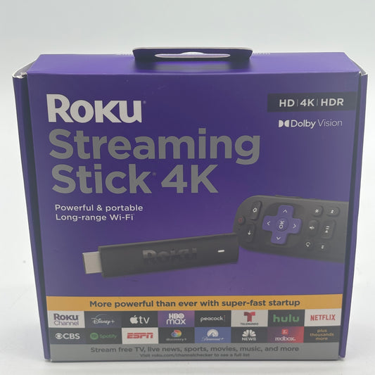 New Roku Streaming Stick 4k Long-Range Wi-Fi 3820R2