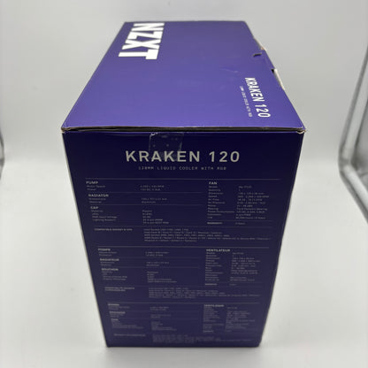New NZXT Kraken 120 CPU Liquid Cooler With RGB RL-KR120-B1