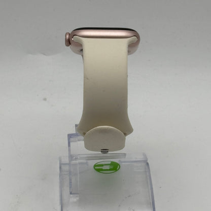 GPS Only Apple Watch Series 10 42MM Gold Aluminum White Sport Band MWWY3LW/A