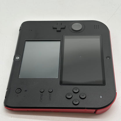 Nintendo 2DS Handheld Game Console FTR-001 Black/Red