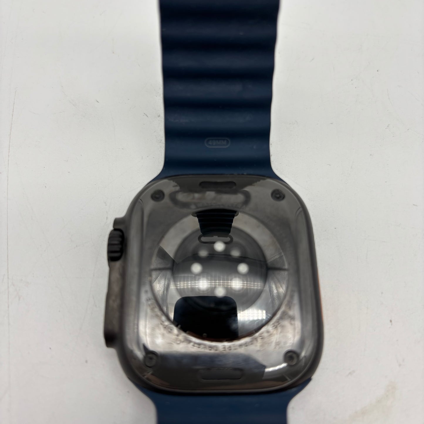 Unlocked Apple Watch Ultra 2 49MM Black Titanium Blue Ocean Band MX4V3LW/A