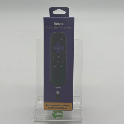 New Roku Voice Remote Pro Rechargeable TV Remote RCB1R