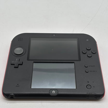 Nintendo 2DS Handheld Game Console FTR-001 Black/Red