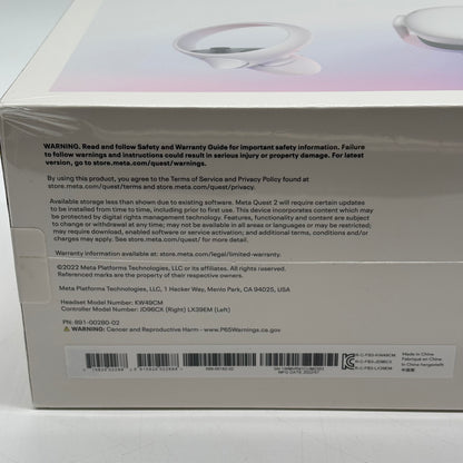 New Meta Quest 2 128GB Standalone All-in-One VR Headset KW49CM