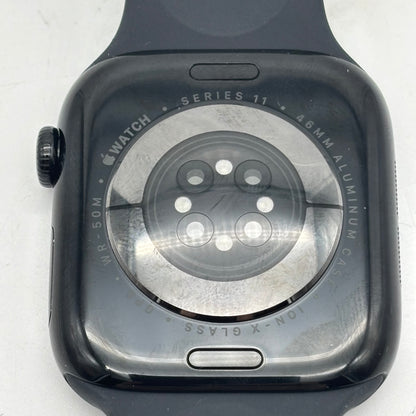 GPS Only Apple Watch Series 11 46MM Jet Black Aluminum MEUX4LW/A