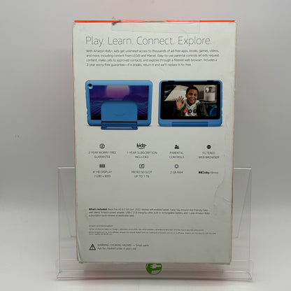 New WiFi Only Amazon Fire HD 8 Kids Pro 12th Gen 32GB Blue
