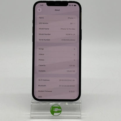 T-Mobile Apple iPhone 12 Pro Max 128GB Pacific Blue NG9E3LL/A