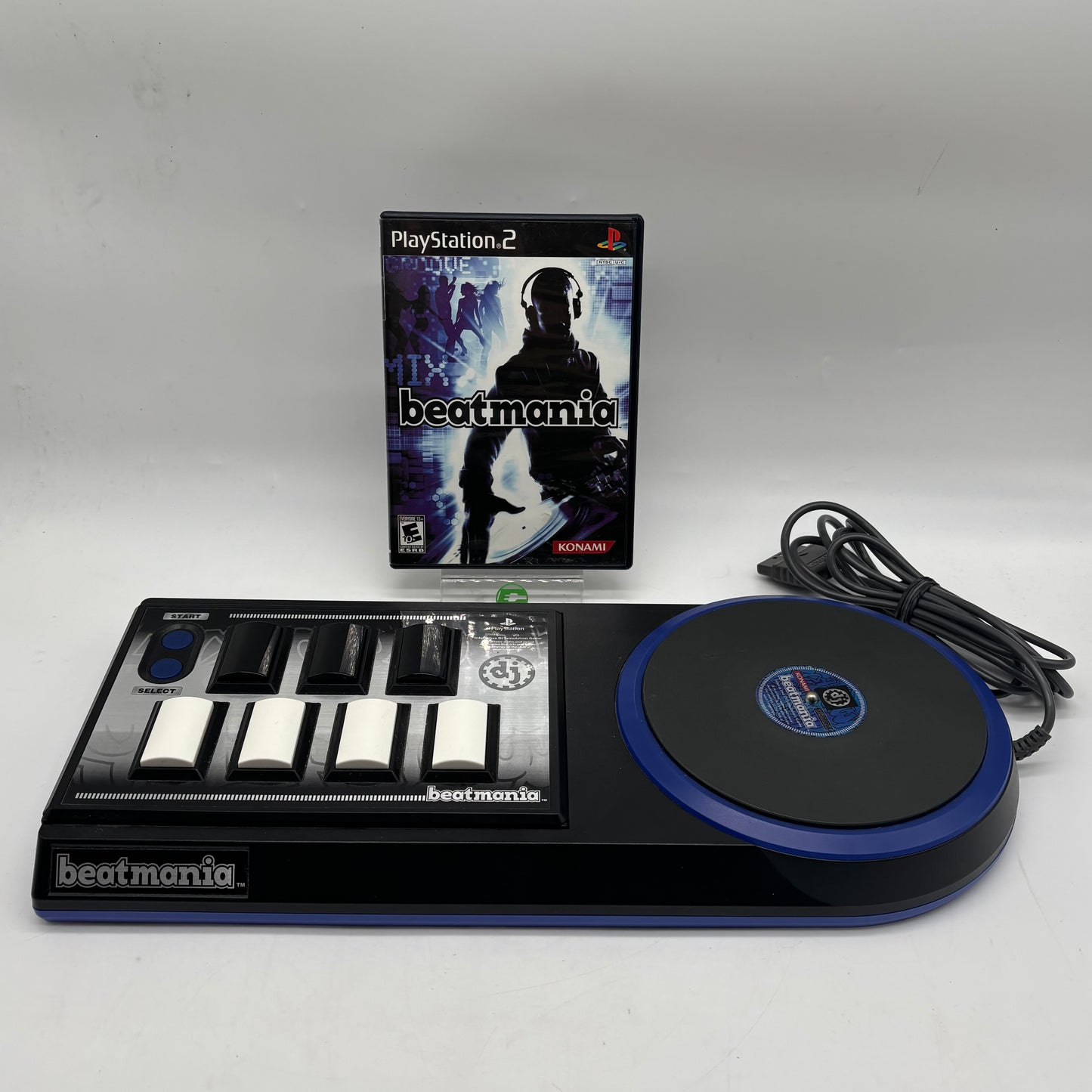 Beatmania (Sony PlayStation 2 PS2, 2006) w/ DJ Controller