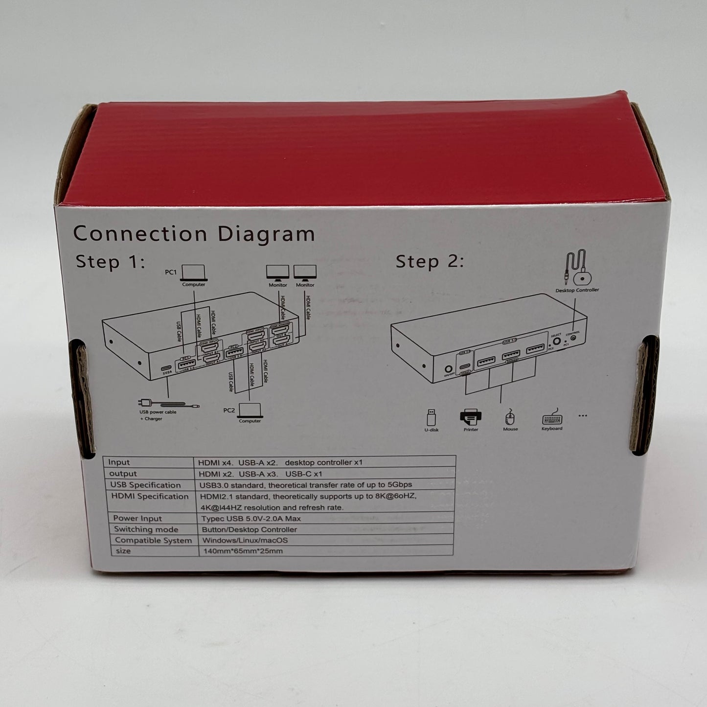 New Rubipro 8K HDMI USB 3.0 KVM Switch X004TT2B6Z