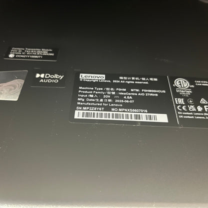 Lenovo IdeaCentre AIO 27IRH9 27" i5-13420H 2.1GHz 16GB RAM 512GB SSD