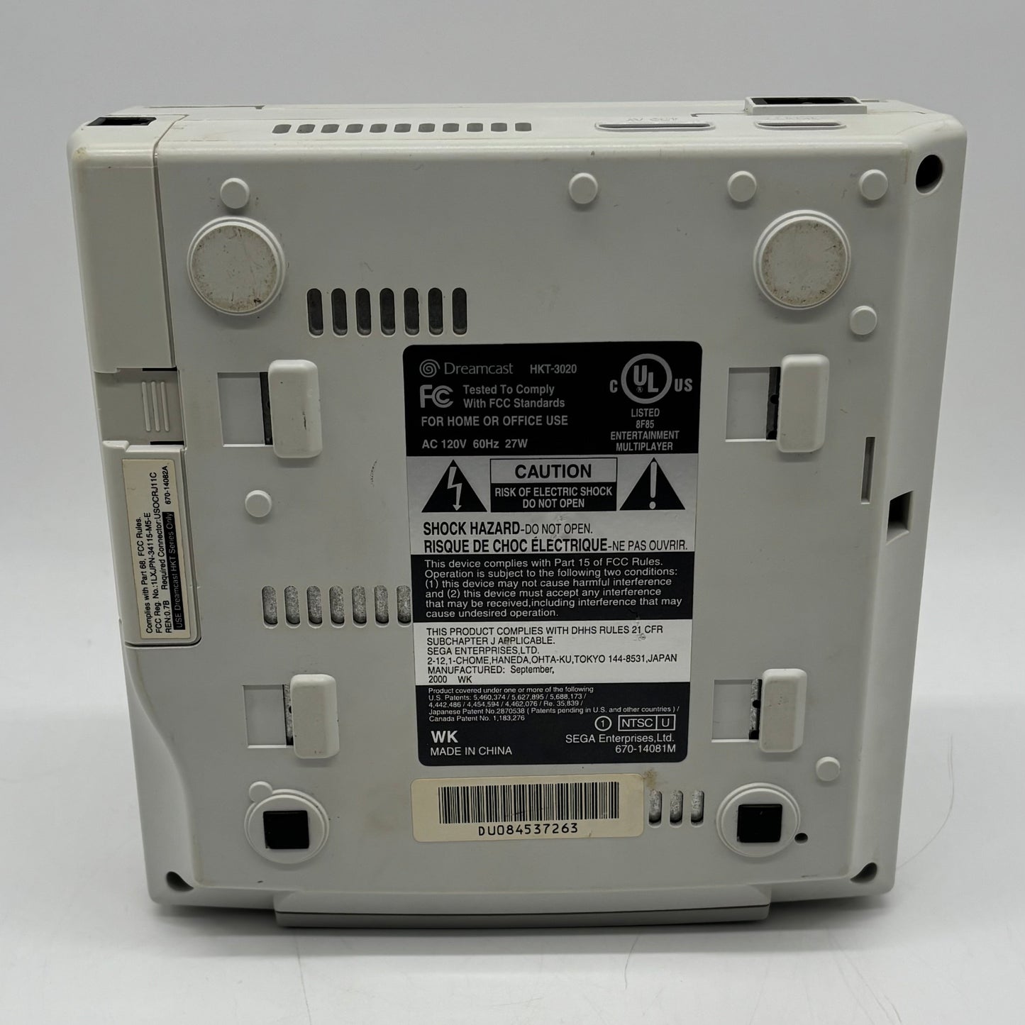 Sega Dreamcast Video Game Console White HKT-3020