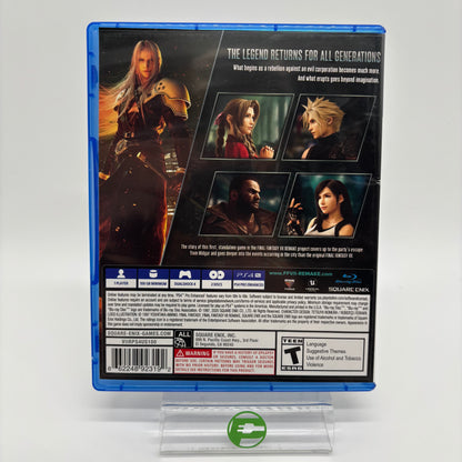 Final Fantasy VII Remake (Sony PlayStation 4 PS4, 2020)