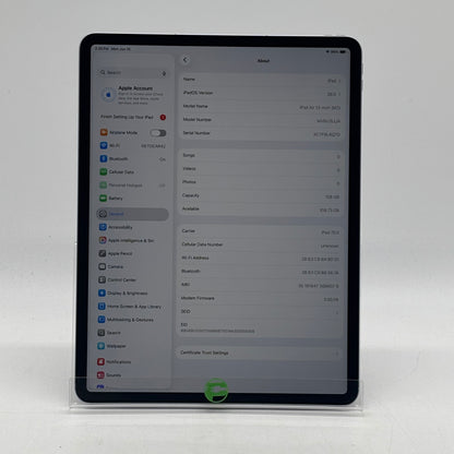 WiFi Only Apple iPad Air 13" M2 128GB Purple MV6U3LL/A