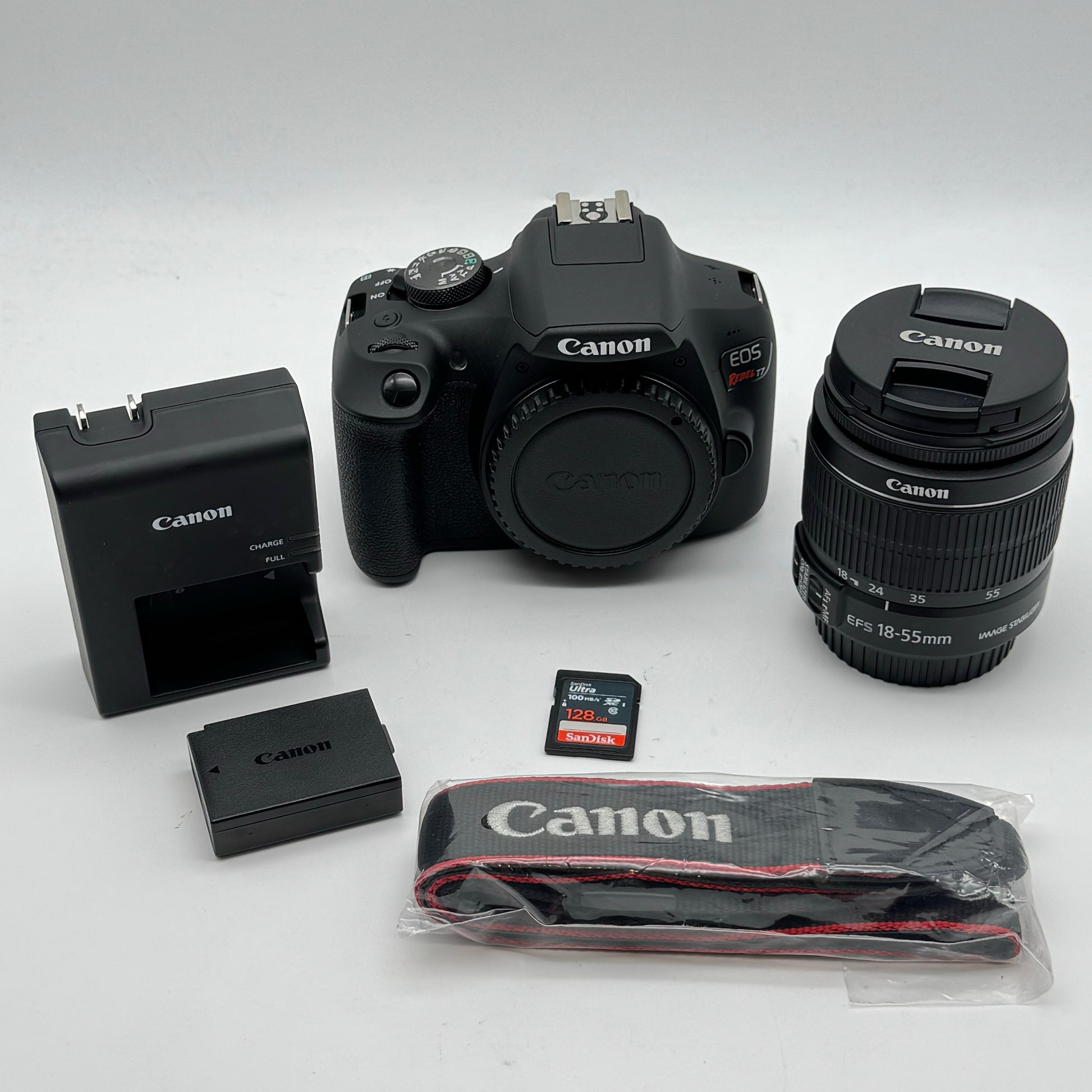 Canon EOS Rebel T7 24.1MP DSLR Camera Kit 128GB with EFS 1855mm IS I PayMore Round Rock