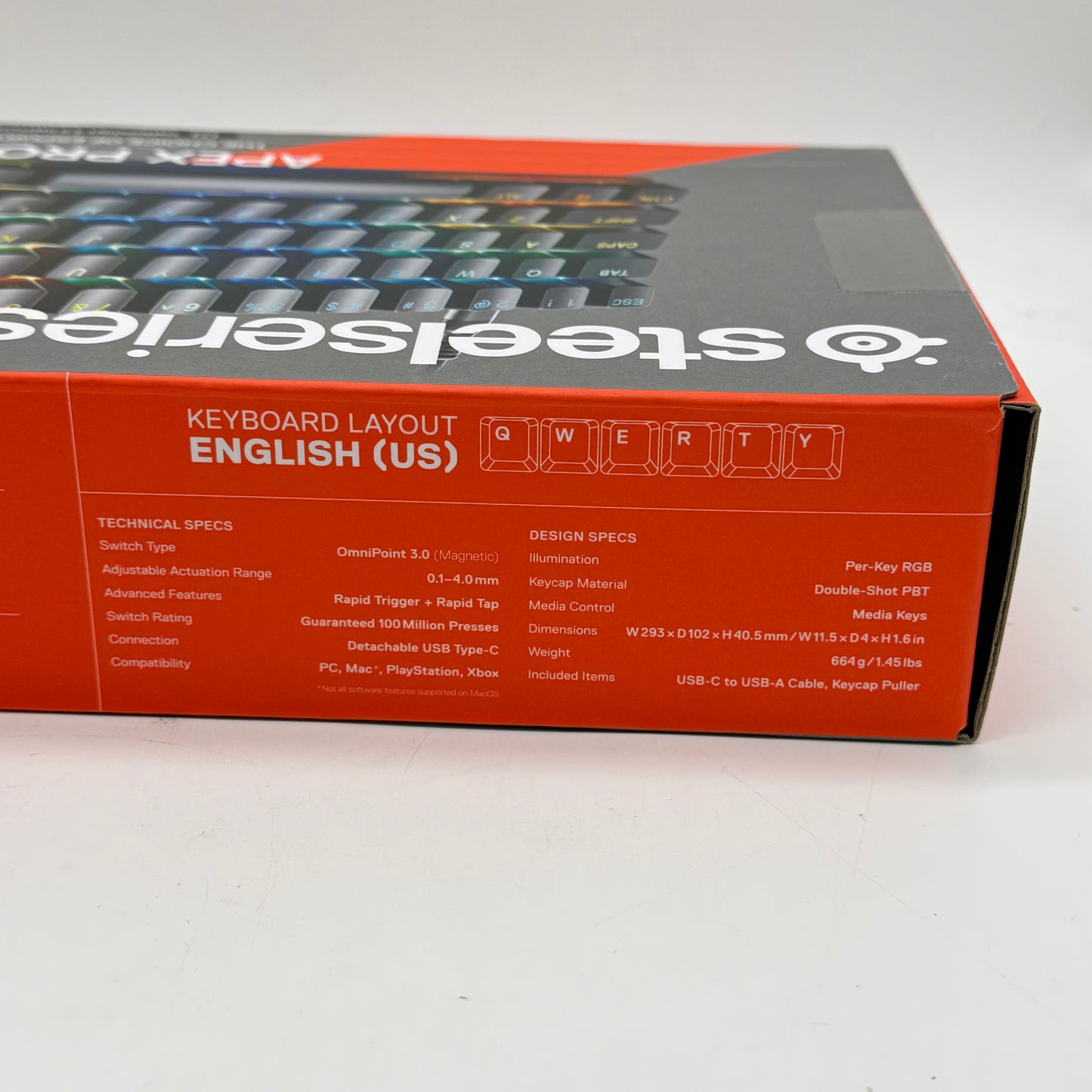 SteelSeries Apex Pro Mini Gen 3 Backlit Mechanical Gaming Keyboard 64913