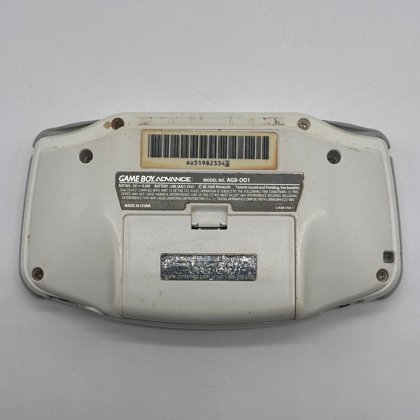 Nintendo Game Boy Advance Handheld Game Console AGB-001 White