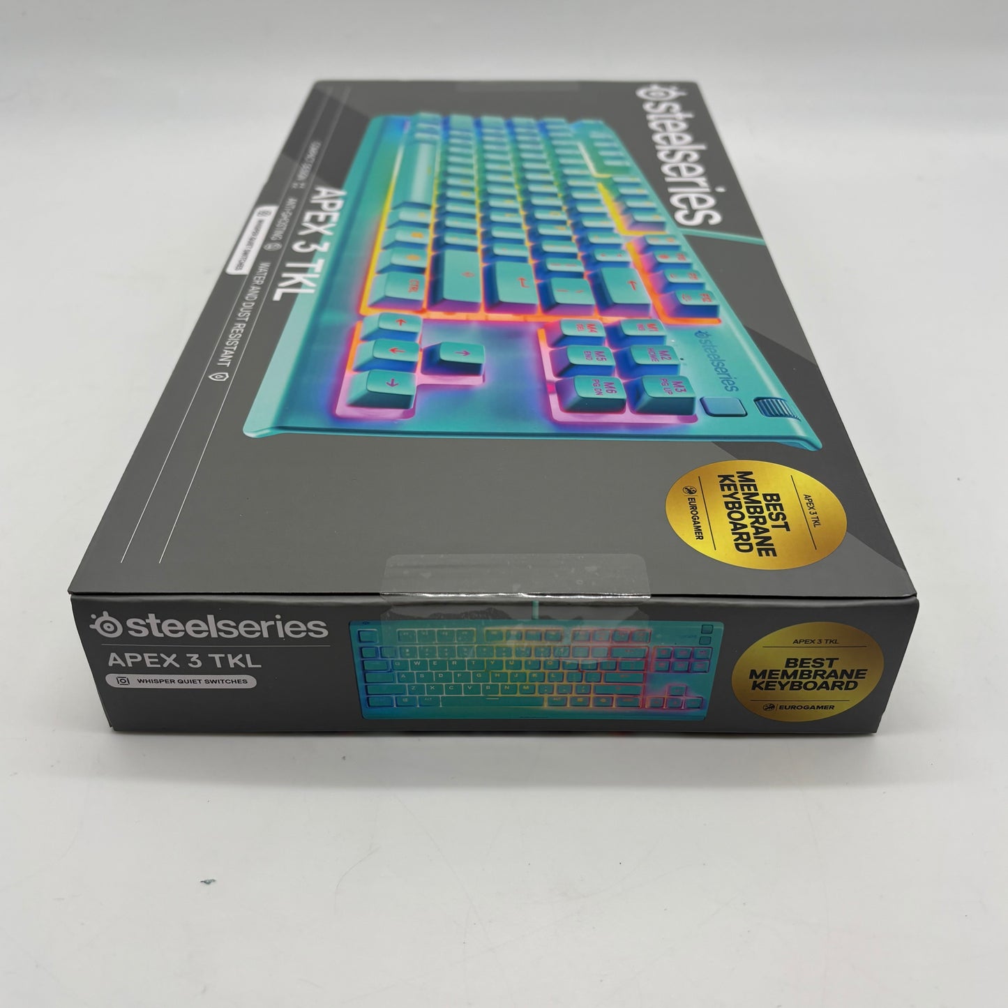 New SteelSeries Apex TKL Compact Gaming Keyboard Aqua