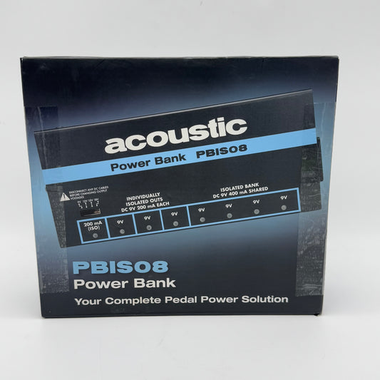 New Acoustic PBIS08 Power Bank Pedal Board Power Solution