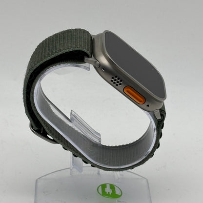 Unlocked Apple Watch Ultra 2 49MM Titanium Green Alpine Loop MREP3LL/A