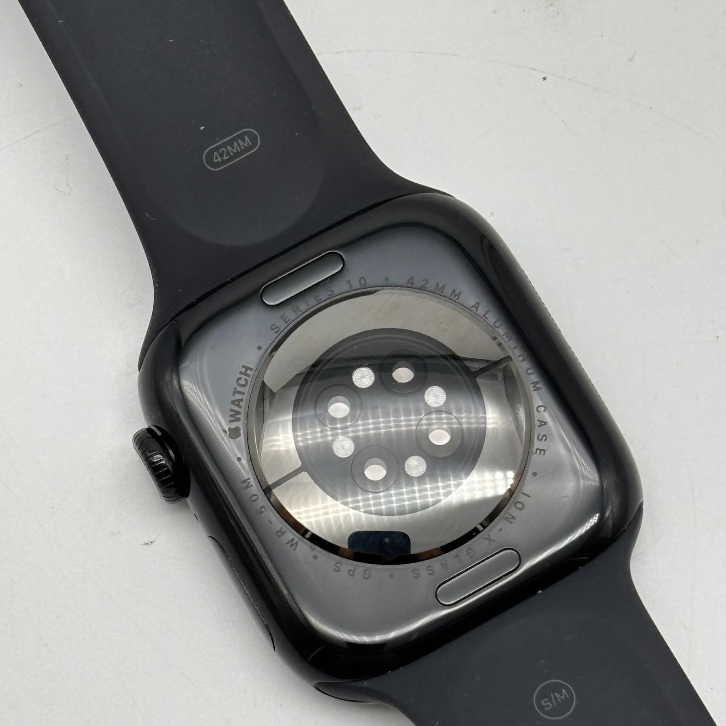 GPS Only Apple Watch Series 10 42MM Jet Black Aluminum Black Sport Band 