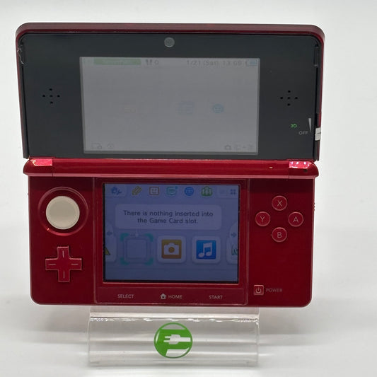 Nintendo 3DS Handheld Game Console CTR-001 Metallic Red