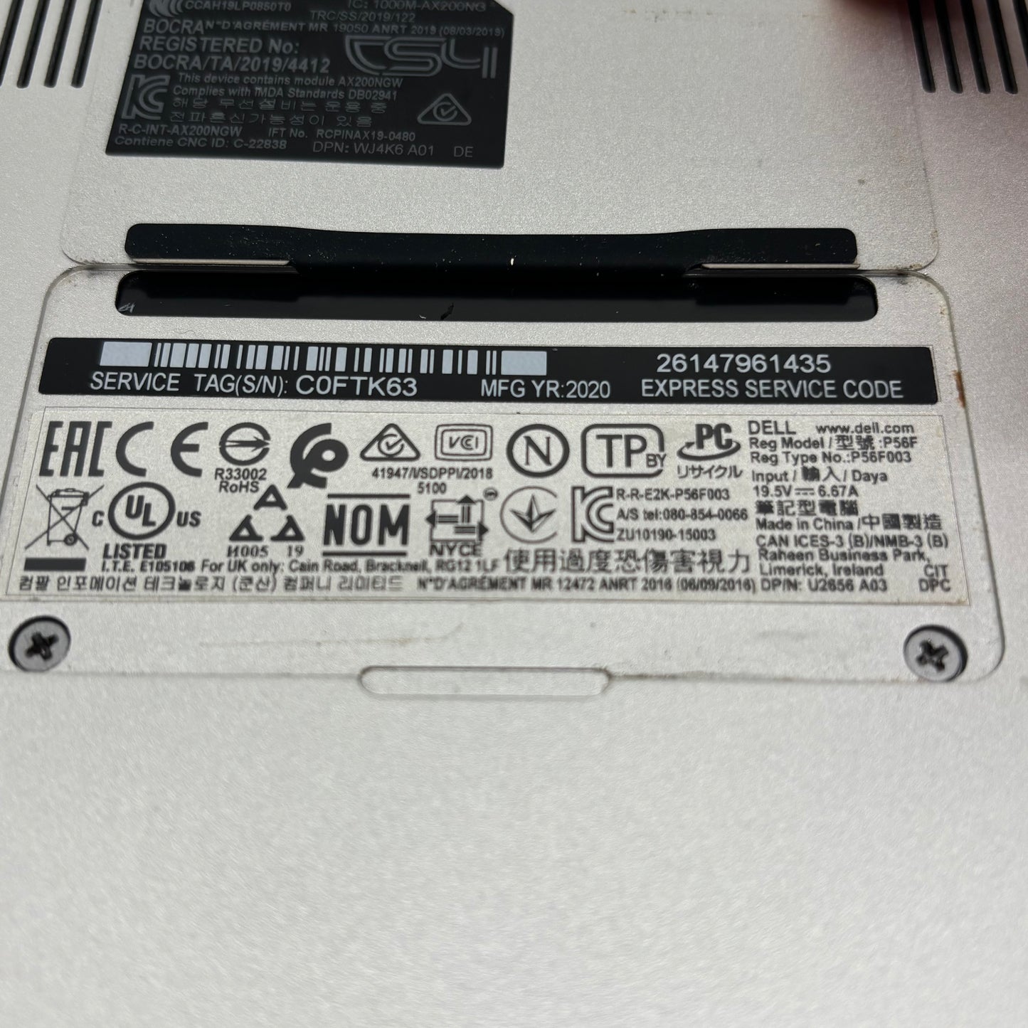 Dell XPS 15 7590 15.6" i7-9750H 2.6GHz 64GB RAM 256GB SSD GeForce GTX 1650