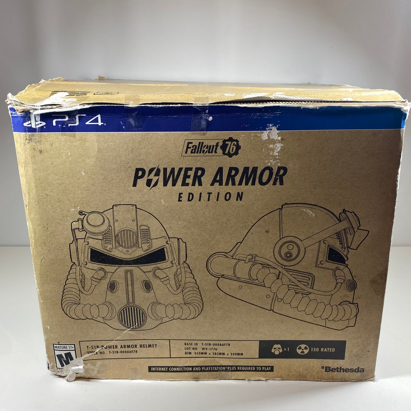 Playstation 4 Fallout 76 Power Armor Edition Videogame Memorabilia Power Helmet