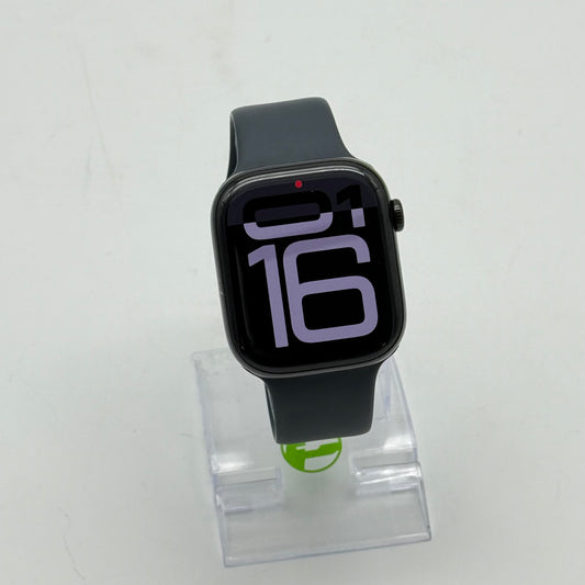 GPS Only Apple Watch Series 10 46MM Jet Black Aluminum Black Sport Band A3003