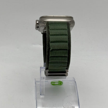 Unlocked Apple Watch Ultra 49MM Natural Titanium Green Alpine Loop MQEX3LL/A