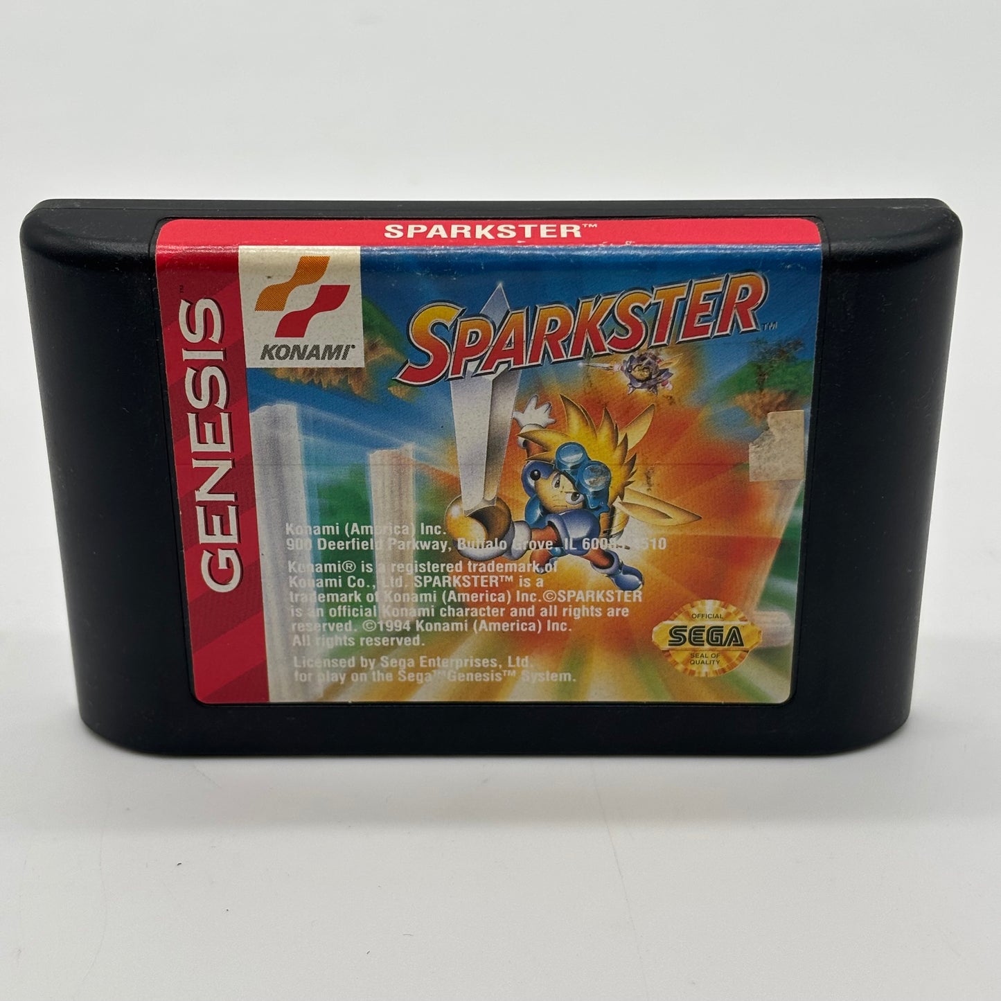 Sparkster (Sega Genesis, 1993) Game & Case
