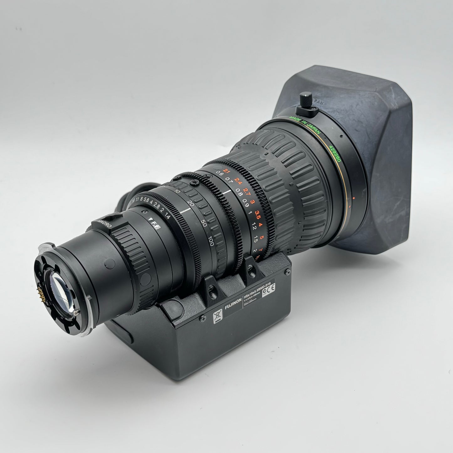 Fujinon HSs18x5.5BMD-D18 5.5-100mm f/1.4 HD TV Zoom Studio Lens