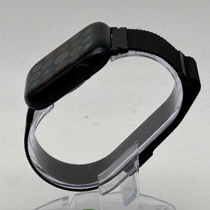 GPS Only Apple Watch Series 9 45MM Black Aluminum  Black Milanese Loop MR9C3LL/A