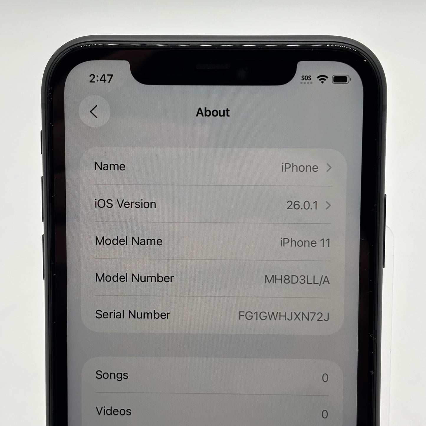 Unlocked Apple iPhone 11 64GB Black MH8D3LL/A
