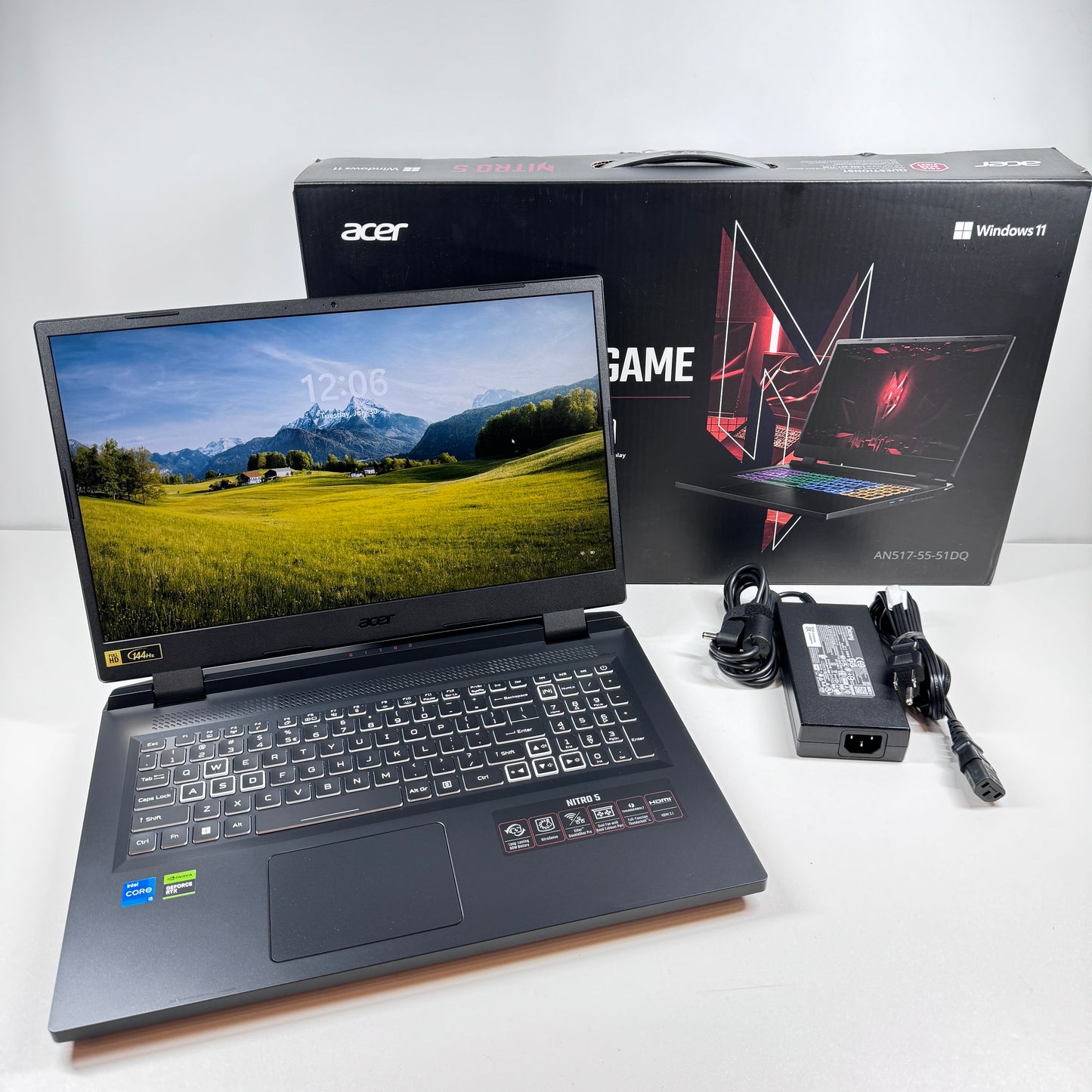 Acer Nitro 5 AN517-55 17.3" i5-12450H 2.5GHz 16GB RAM 512GB NVMe SSD RTX 3050