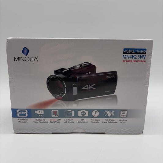 New Minolta MN4K25NV Digital Video Camcorder w/ Infrared Night Vision