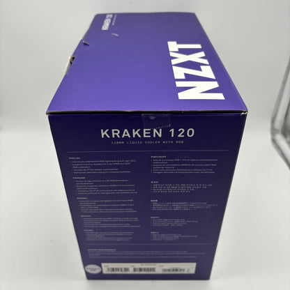 New NZXT Kraken 120 CPU Liquid Cooler With RGB RL-KR120-B1